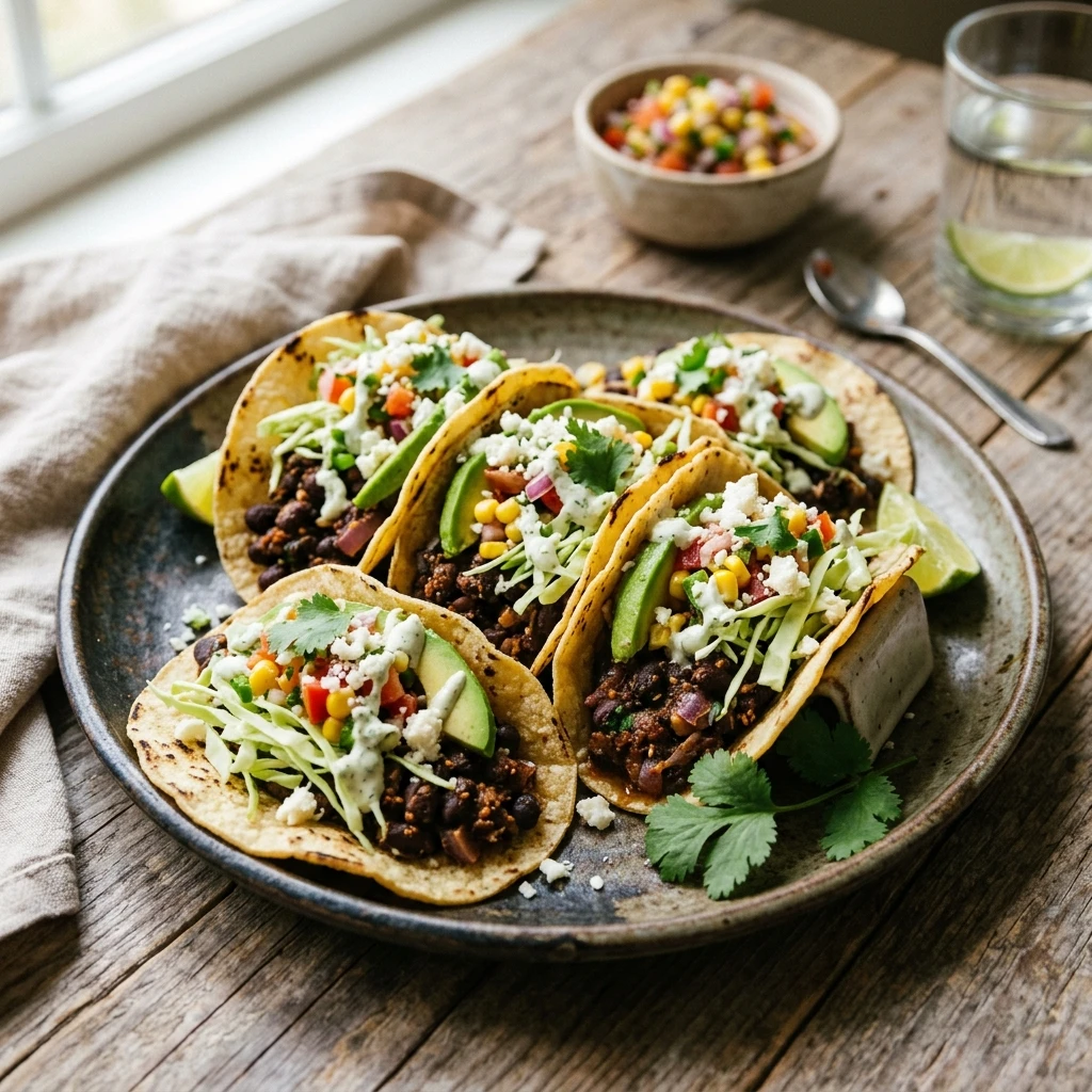 Quick & Easy Black Bean Tacos $1 Per Taco 10 Min