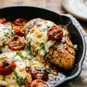 Quick & Easy Caprese Chicken Skillet 20 Min