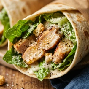 Quick & Easy Chicken Caesar Wraps 10 Min