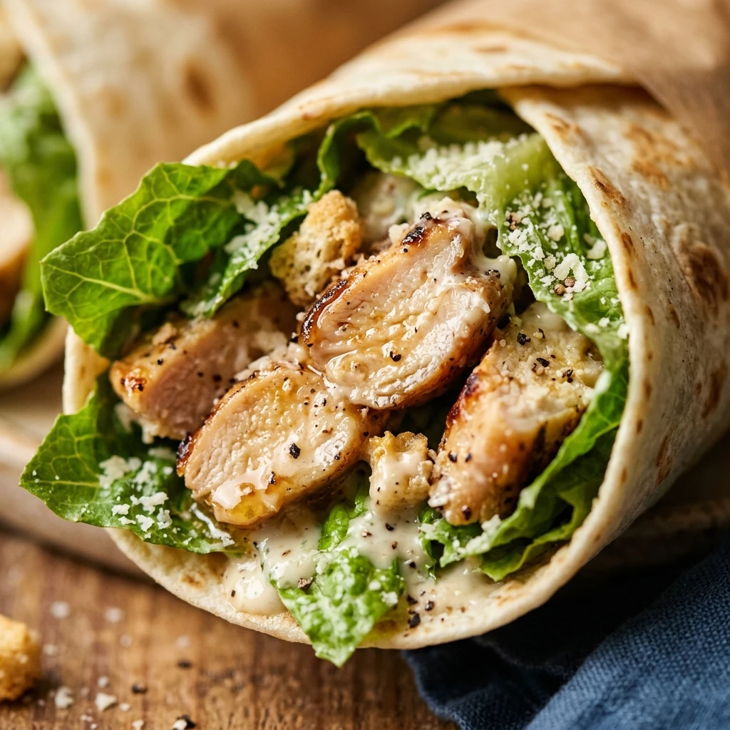 Quick & Easy Chicken Caesar Wraps 10 Min