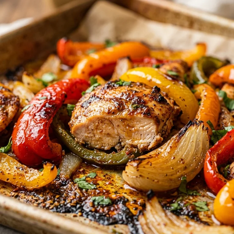 Quick & Easy Chicken Fajitas Sheet Pan 20 Min