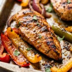 Quick & Easy Chicken Fajitas Sheet Pan 20 Min