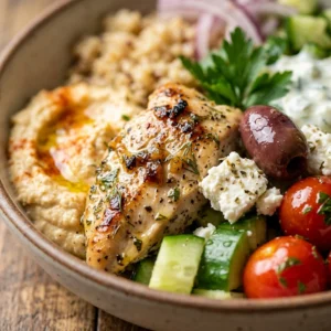 Quick & Easy Greek Chicken Bowls Healthy 20 Min