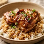Quick & Easy Honey Garlic Chicken And Rice 20 Min