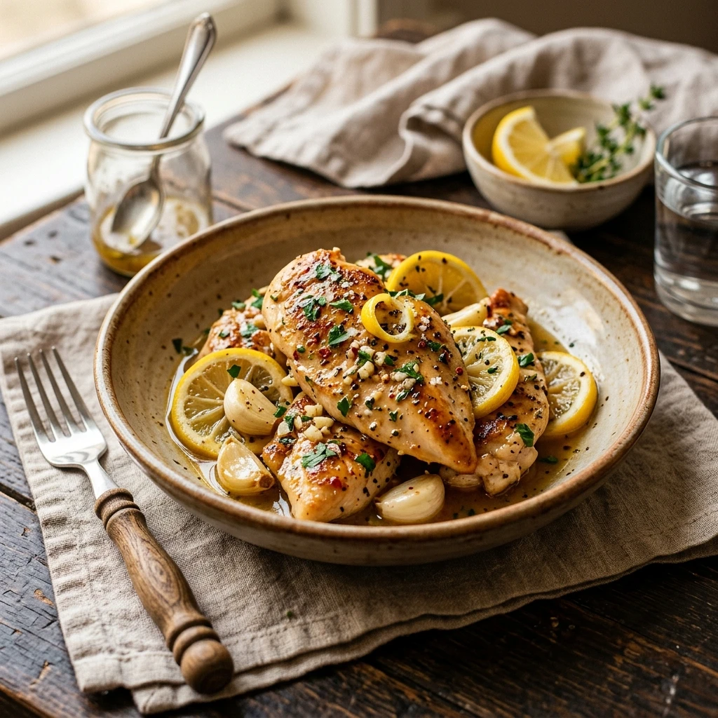 Quick & Easy Lemon Garlic Chicken 20 Min Juicy