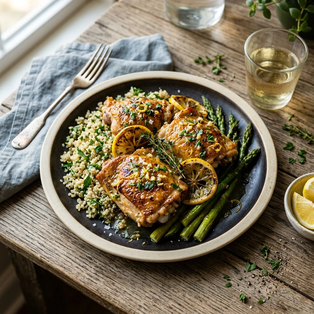 Quick & Easy Lemon Garlic Chicken 20 Min Juicy
