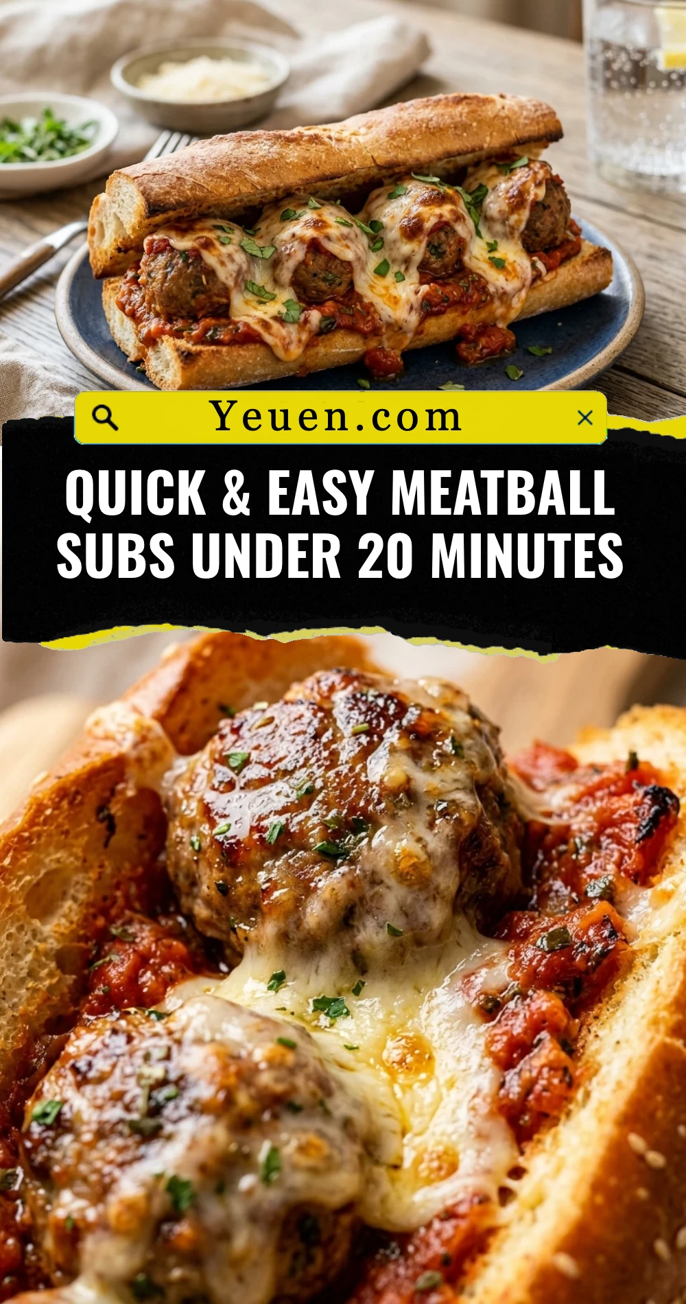 Quick & Easy Meatball Subs Under 20 Minutes