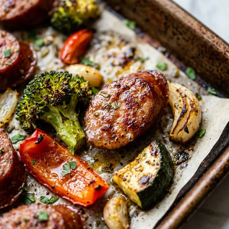 Quick & Easy Sausage And Veggies Sheet Pan 20 Min