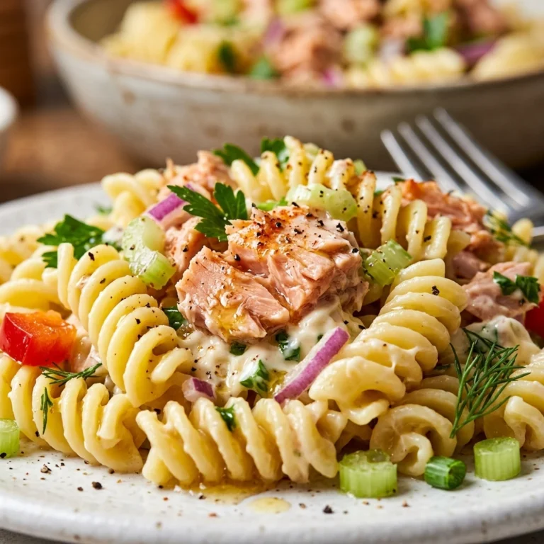 Quick & Easy Tuna Pasta Salad Meal Prep 10 Min