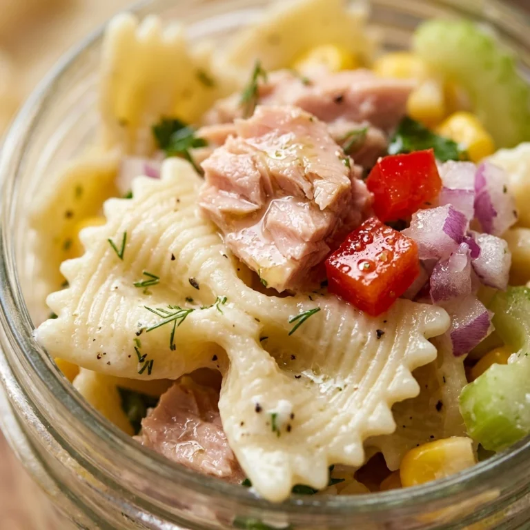 Quick & Easy Tuna Pasta Salad Meal Prep 10 Min
