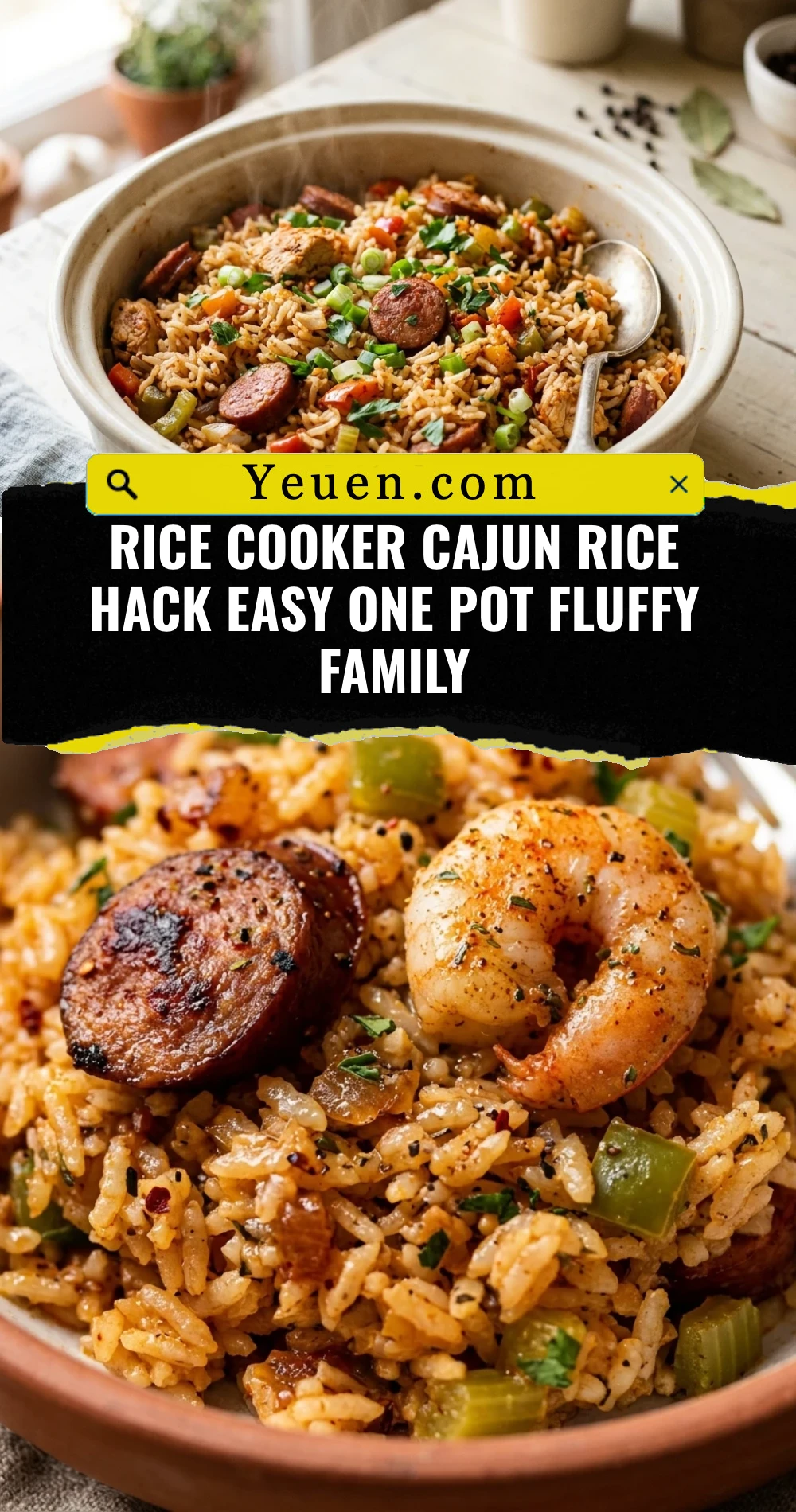 Rice Cooker Cajun Rice Hack Easy One Pot Fluffy Family