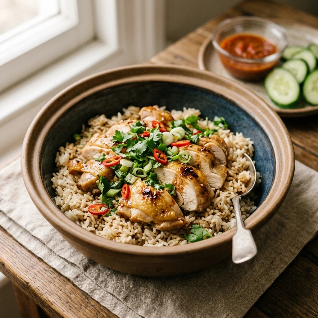 Rice Cooker Chicken Rice Hack Easy One Pot Fluffy Family