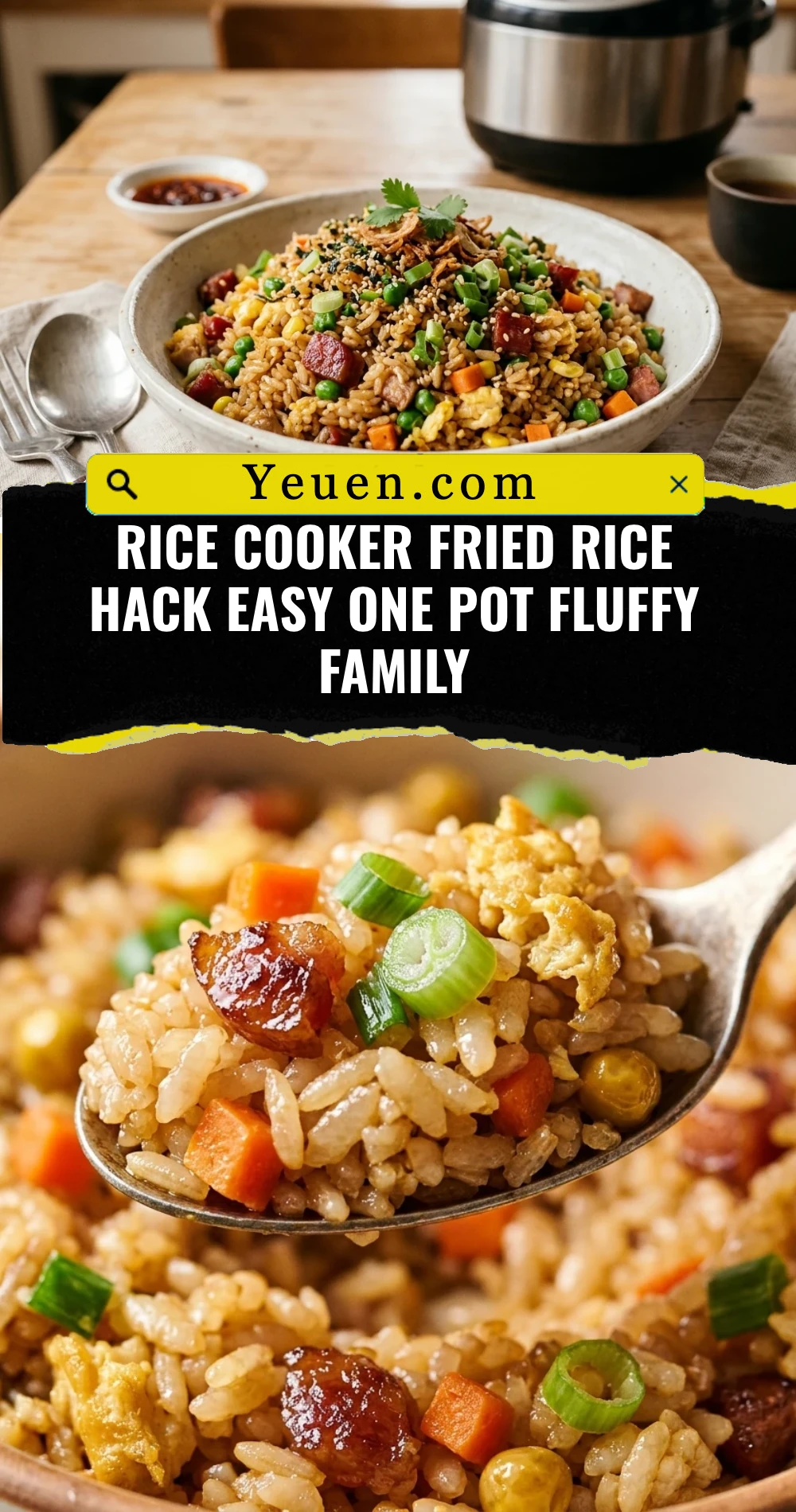 Rice Cooker Fried Rice Hack Easy One Pot Fluffy Family