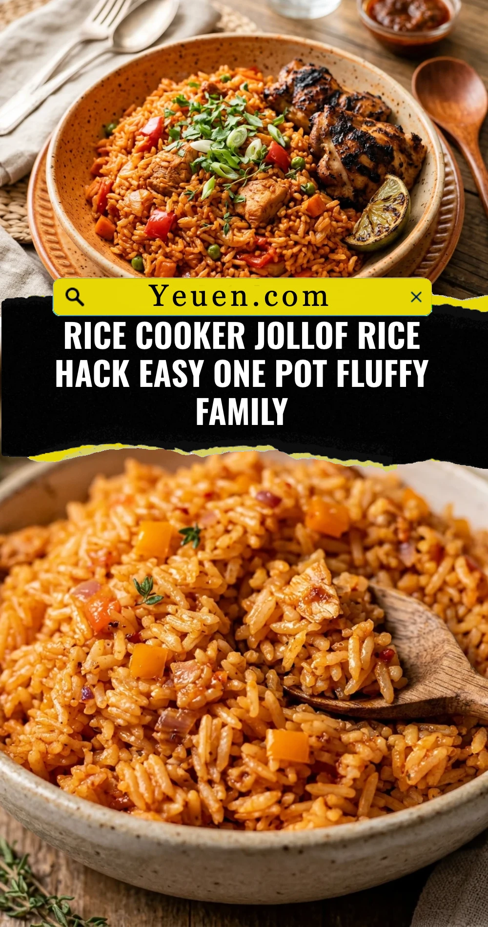 Rice Cooker Jollof Rice Hack Easy One Pot Fluffy Family