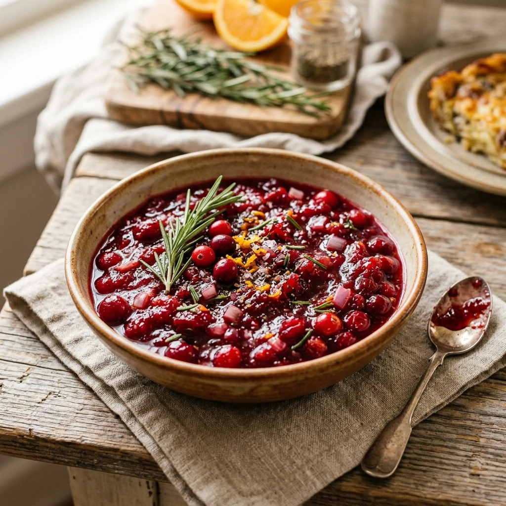Rosemary Cranberry Sauce Savory