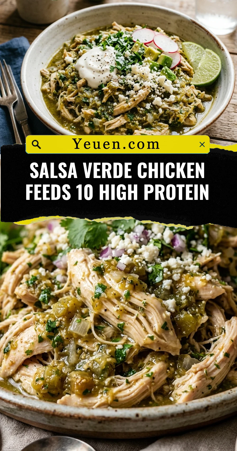 Salsa Verde Chicken Feeds 10 High Protein