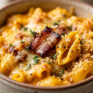 Savory Pumpkin Mac And Cheese With Bacon Cozy Fall