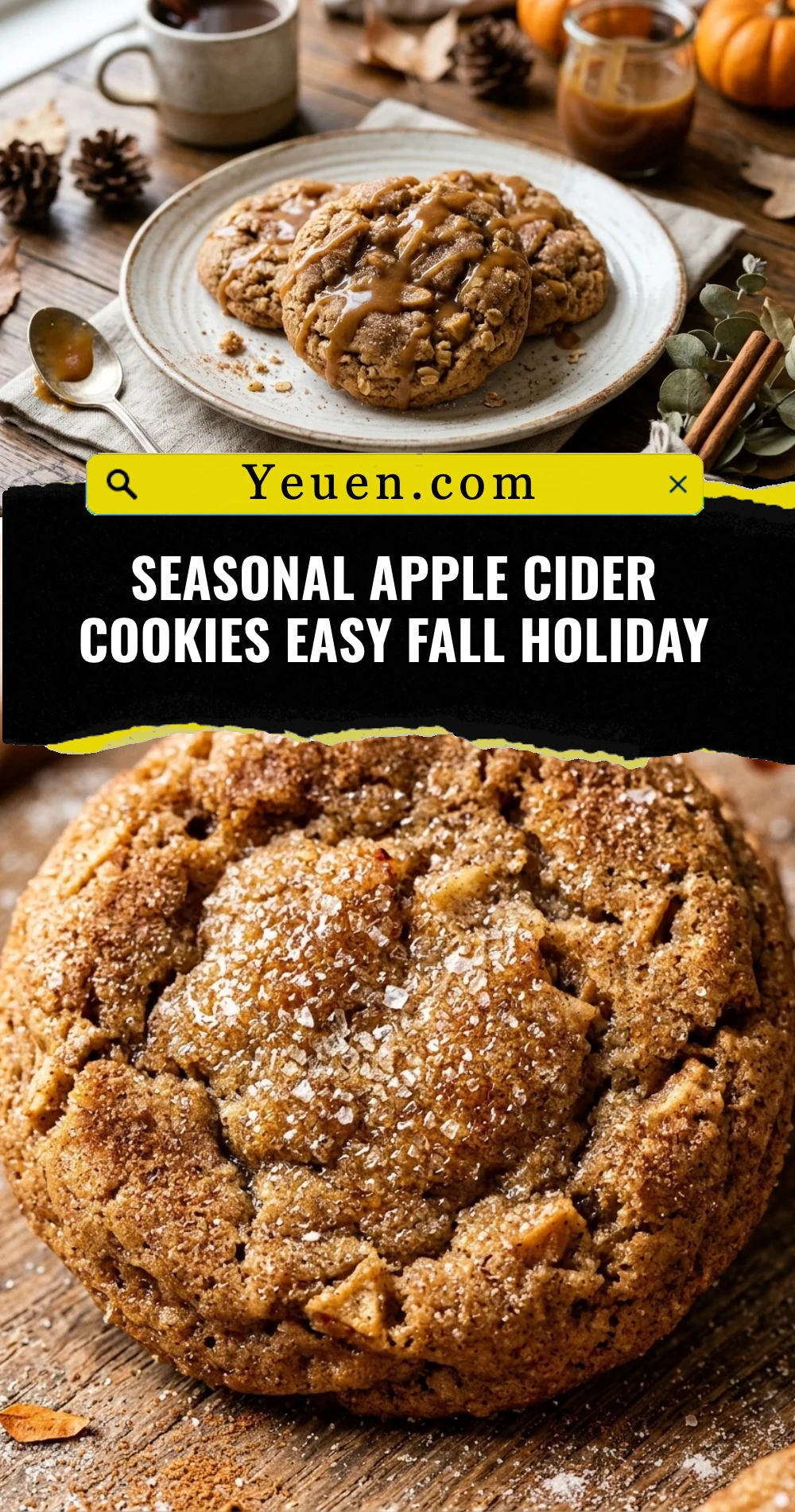 Seasonal Apple Cider Cookies Easy Fall Holiday