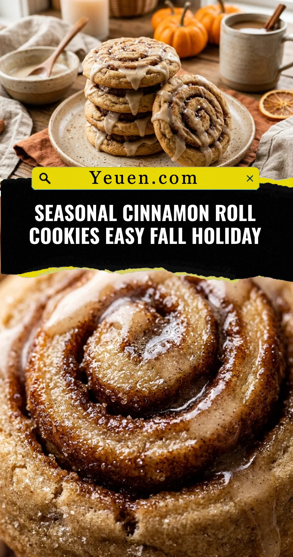 Seasonal Cinnamon Roll Cookies Easy Fall Holiday