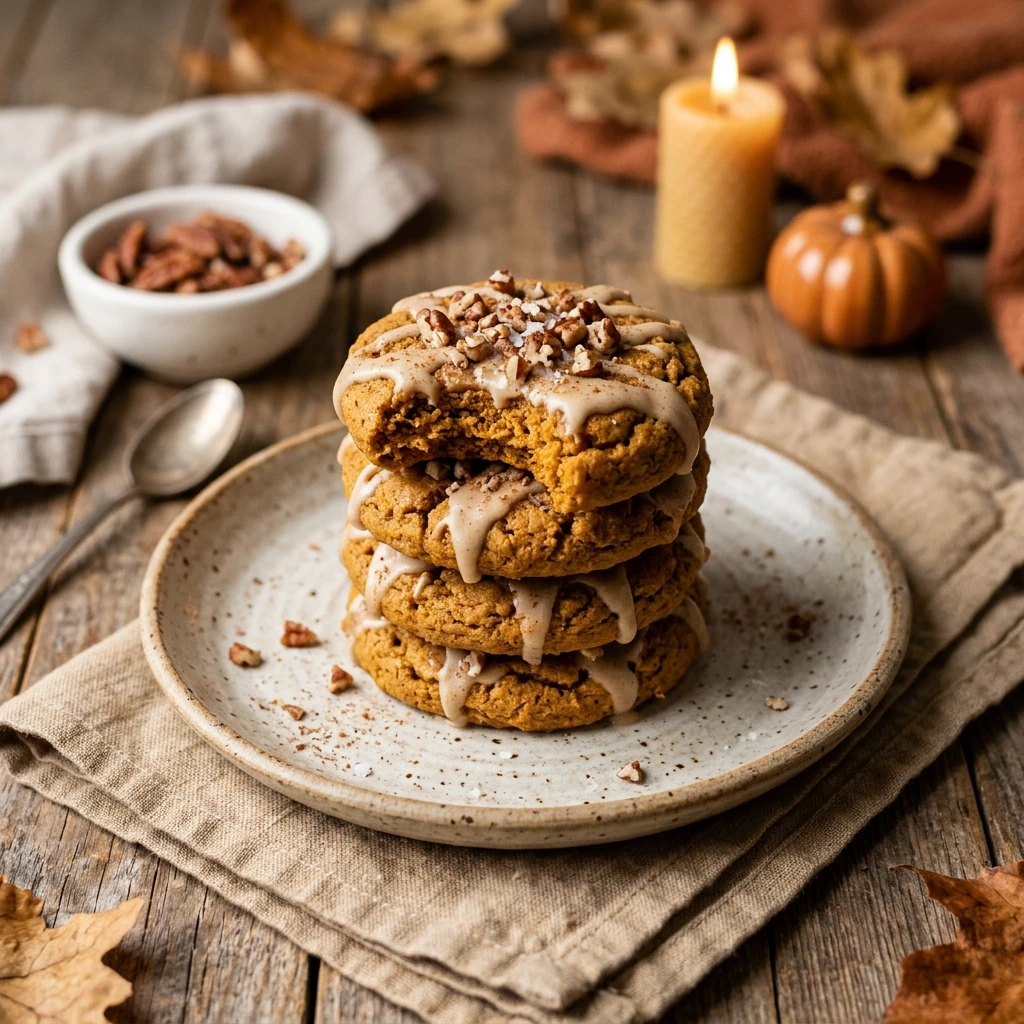 Seasonal Pumpkin Cookies Easy Fall Holiday