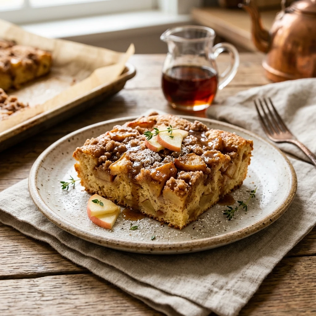 Sheet Pan Apple Cinnamon Pancakes With Brown Sugar Fall