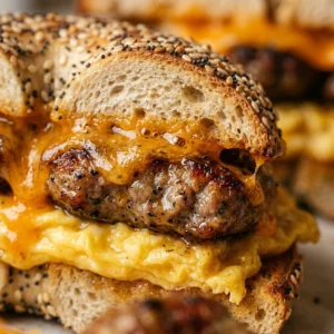 Sheet Pan Bagel Sandwiches With Sausage And Cheddar Freezer