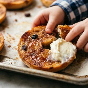 Sheet Pan Bagels With Cinnamon Sugar And Cream Cheese Kids