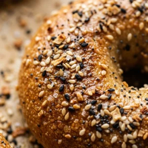 Sheet Pan Bagels With Everything Seasoning Easy Brunch No Boil