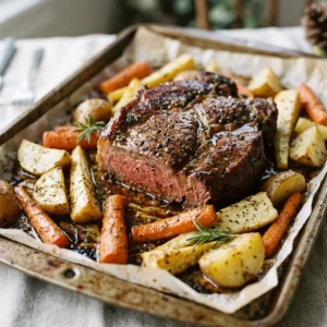 Sheet Pan Beef Christmas Dinner Easy Budget Feed Crowd