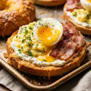 Sheet Pan Breakfast Bagels With Cream Cheese Easy Brunch