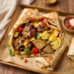 Sheet Pan Breakfast Burritos Freezer Meal Prep Feeds 8