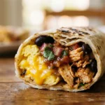 Sheet Pan Breakfast Burritos With Chicken And Salsa Feeds 8