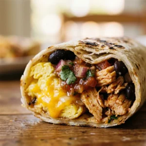 Sheet Pan Breakfast Burritos With Chicken And Salsa Feeds 8