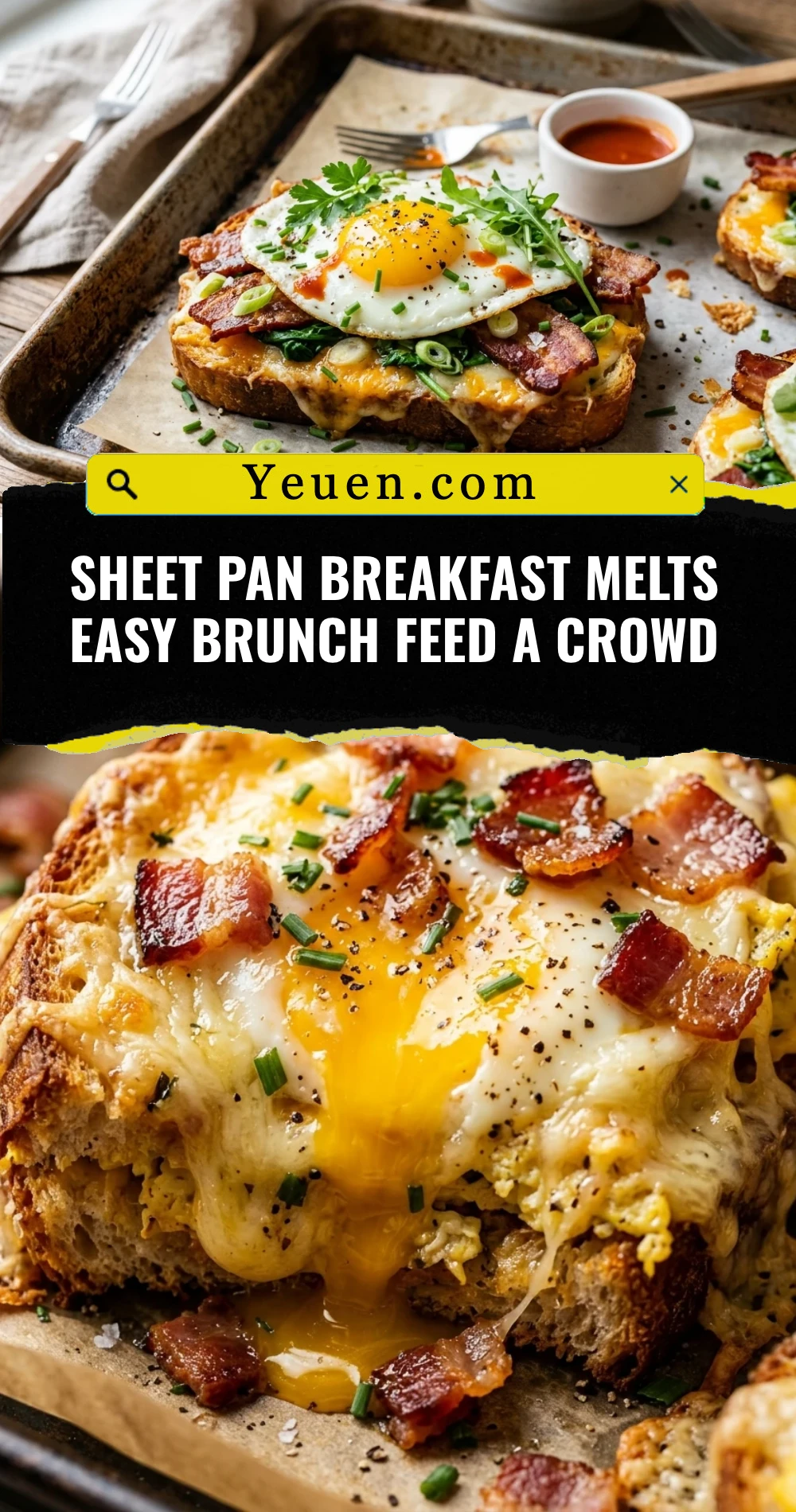 Sheet Pan Breakfast Melts Easy Brunch Feed A Crowd