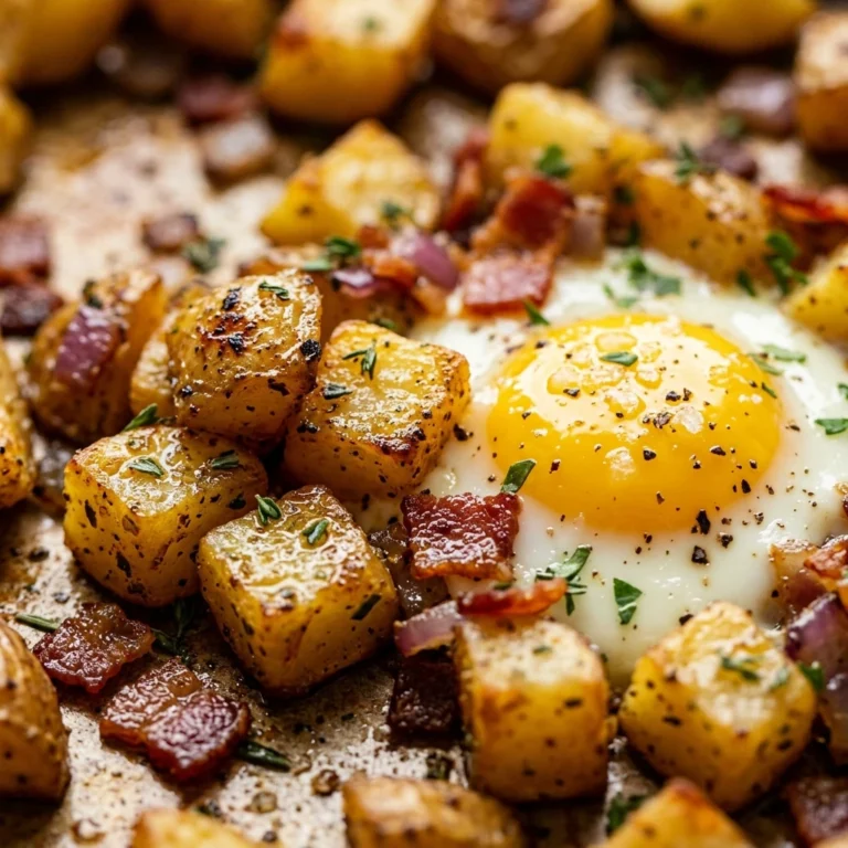 Sheet Pan Breakfast Potatoes And Eggs Feeds 8