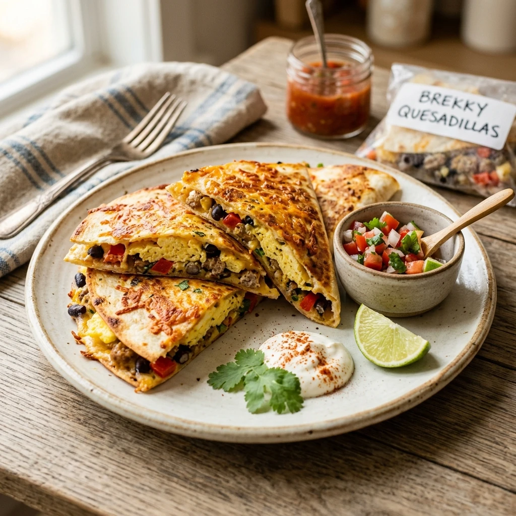 Sheet Pan Breakfast Quesadillas Freezer Meal Prep