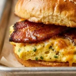 Sheet Pan Breakfast Sandwiches With Bacon And Egg Meal Prep