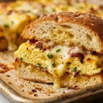 Sheet Pan Breakfast Sandwiches With Egg And Cheese Feeds 8