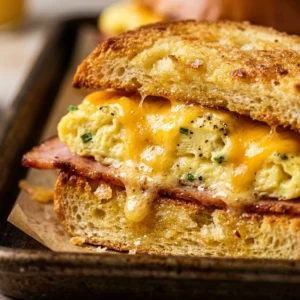 Sheet Pan Breakfast Sandwiches With Egg And Cheese Feeds 8