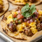 Sheet Pan Breakfast Tacos Freezer Meal Prep Feeds 8