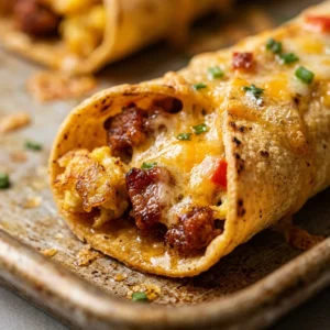 Sheet Pan Breakfast Taquitos Freezer Meal Prep