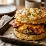 Sheet Pan Cheddar Bay Biscuit Breakfast Sandwiches Easy Brunch