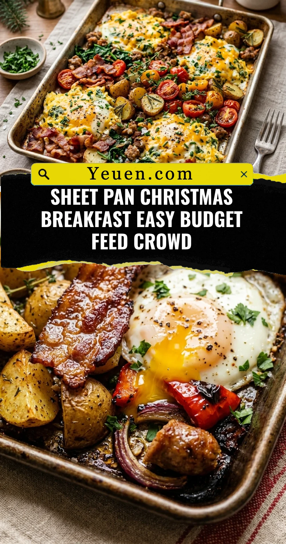Sheet Pan Christmas Breakfast Easy Budget Feed Crowd