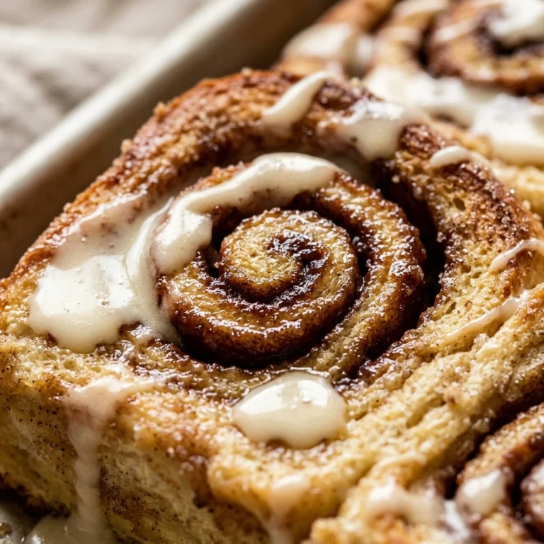 Sheet Pan Cinnamon Roll French Toast With Cream Cheese Glaze