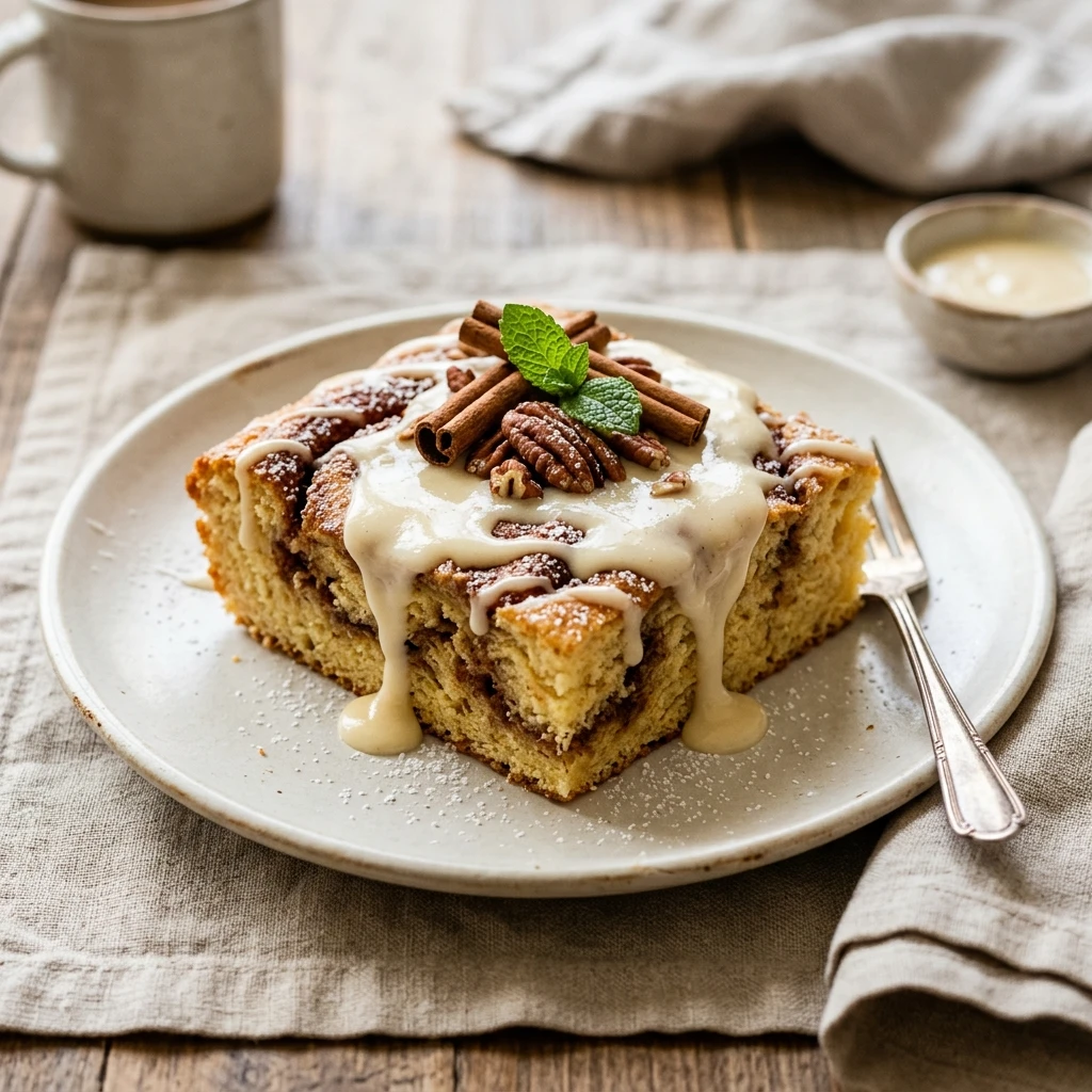Sheet Pan Cinnamon Roll Pancakes With Cream Cheese Glaze Easy