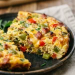 Sheet Pan Denver Omelet With Peppers And Ham Feeds 12 Easy
