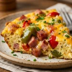 Sheet Pan Denver Omelet With Peppers And Ham Feeds 12 Easy