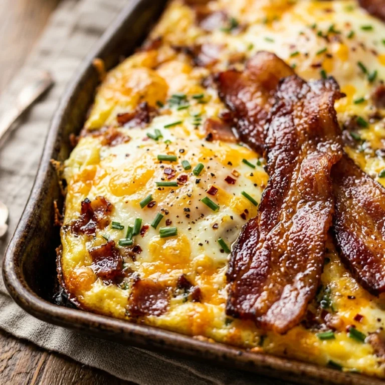 Sheet Pan Eggs And Bacon Breakfast Feeds 12