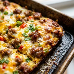 Sheet Pan Eggs And Sausage Breakfast Feeds 12