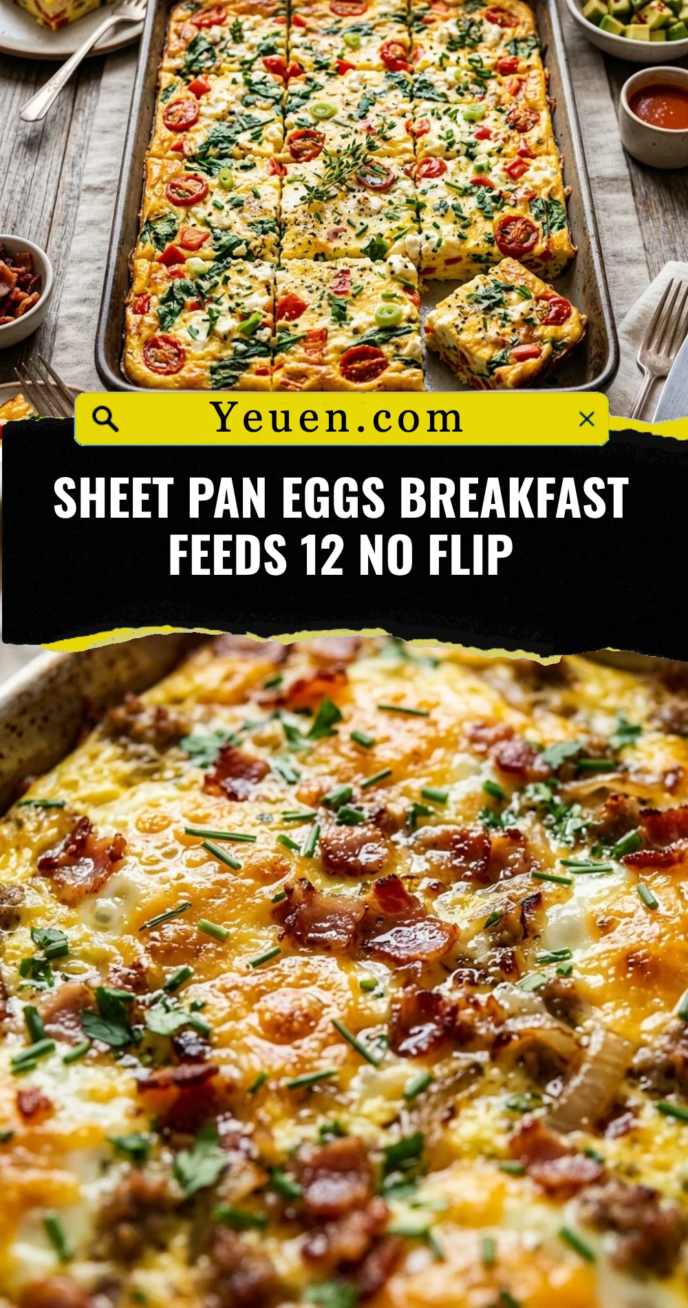 Sheet Pan Eggs Breakfast Feeds 12 No Flip